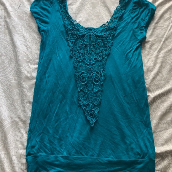 Teal, open back top - Picture 2 of 2